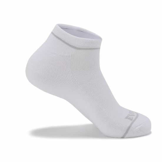 Everlast 6 Pack Trainers Socks Mens White Hung Мъжки чорапи