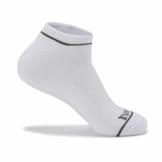 Everlast 6 Pack Trainers Socks Mens Бял Висящ Мъжки чорапи