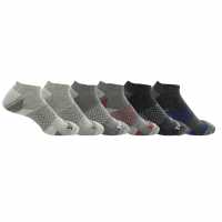 Everlast 6 Pack Trainers Socks Mens Сива Висина Мъжки чорапи