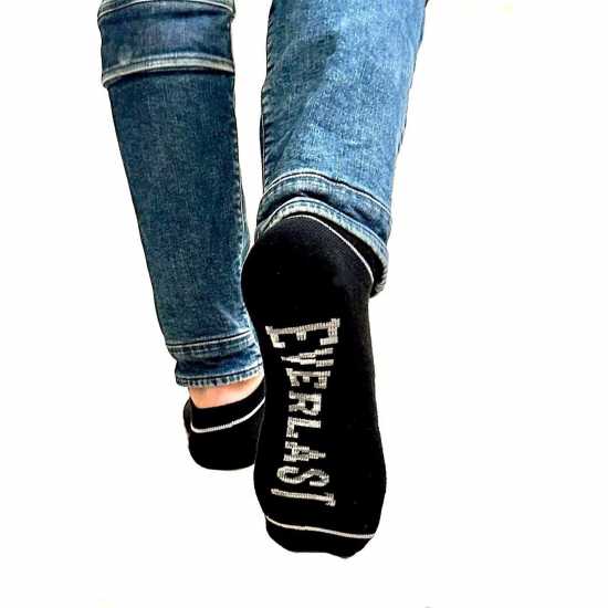 Everlast 6 Pack Trainers Socks Mens Black Bag Мъжки чорапи