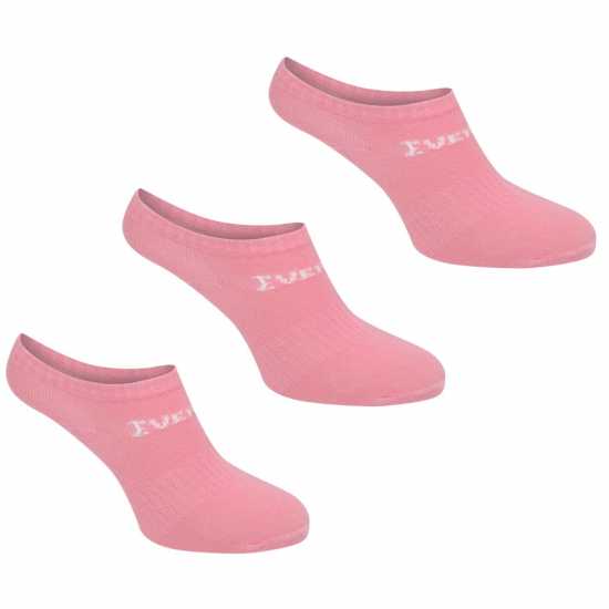 Everlast 3 Чифта Спортни Чорапи 3 Pack Trainer Socks Childrens Pink Детски чорапи