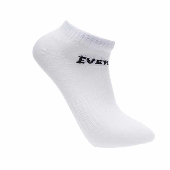 3 Чифта Спортни Чорапи Everlast 3 Pack Trainer Socks Ladies Бяло 3 Чифта Спортни Чорапи Everlast 3 Pack Trainer Socks Ladies Бяло