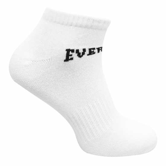 Everlast 3 Чифта Спортни Чорапи 3 Pack Trainer Socks Mens White Мъжки чорапи