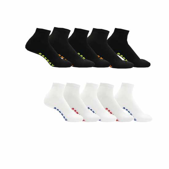 Donnay Мъжки Чорапи За Маратонки 10 Бр. 10 Pack Trainer Socks Children Ярки асортимент Детски чорапи