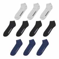 Donnay Мъжки Чорапи За Маратонки 10 Бр. 10 Pack Trainer Socks Children Black Детски чорапи
