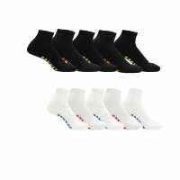 Donnay Мъжки Чорапи За Маратонки 10 Бр. 10 Pack Trainer Socks Mens Bright Asst Мъжки чорапи