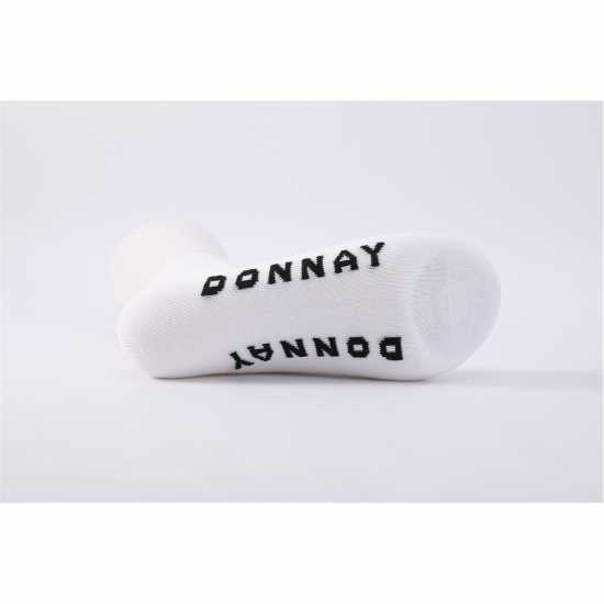 Donnay Мъжки Чорапи За Маратонки 10 Бр. 10 Pack Trainer Socks Plus Size Бяло Мъжки чорапи