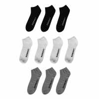 Donnay Мъжки Чорапи За Маратонки 10 Бр. 10 Pack Trainer Socks Plus Size Mens