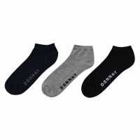 Donnay Мъжки Чорапи За Маратонки 10 Бр. 10 Pack Trainer Socks Mens Dark Asst Мъжки чорапи