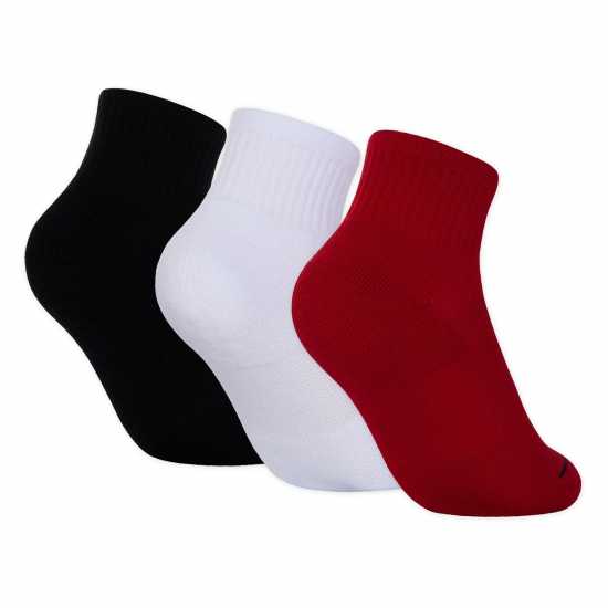 Ниски Чорапи Air Jordan Jumpman 3 Pack Quarter Socks Infants Gym Red Детски чорапи