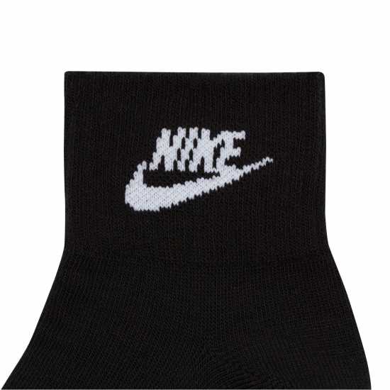 Nike Everyday Essential Ankle Socks (3 Pairs) Black/White Мъжки чорапи