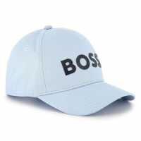 Boss Logo Cap Juniors Синьо 887 Шапки с козирка