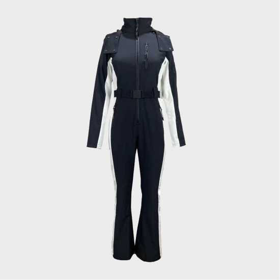 Jack Wills Stripe Suit Ladies Black Jack Wills Stripe Suit Ladies Black