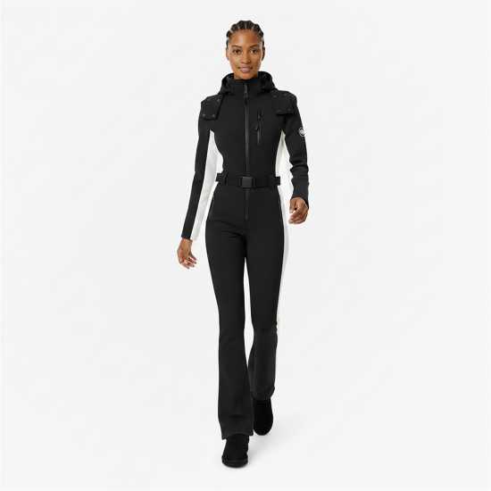 Jack Wills Women's Jw Stripe Waterproof Windproof Ski Suit Черно Jack Wills Women's Jw Stripe Waterproof Windproof Ski Suit Черно