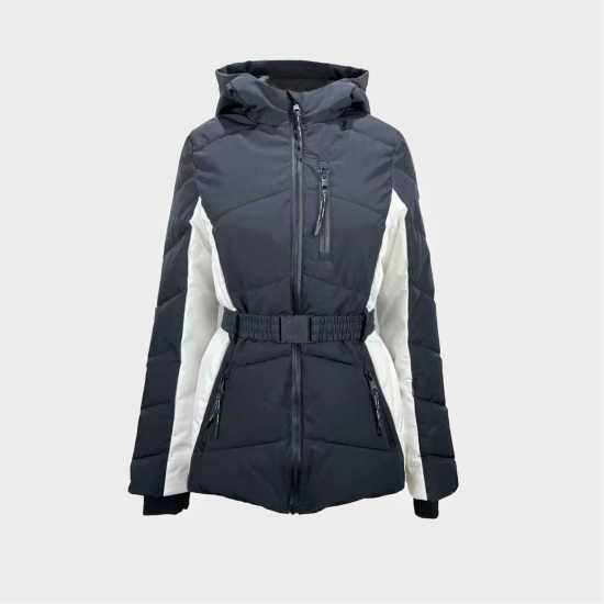 Jack Wills Hooded Puffer Ski Jacket Черно 