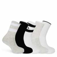 Hitchly 5Pk Ld10 Black/White Дамски чорапи