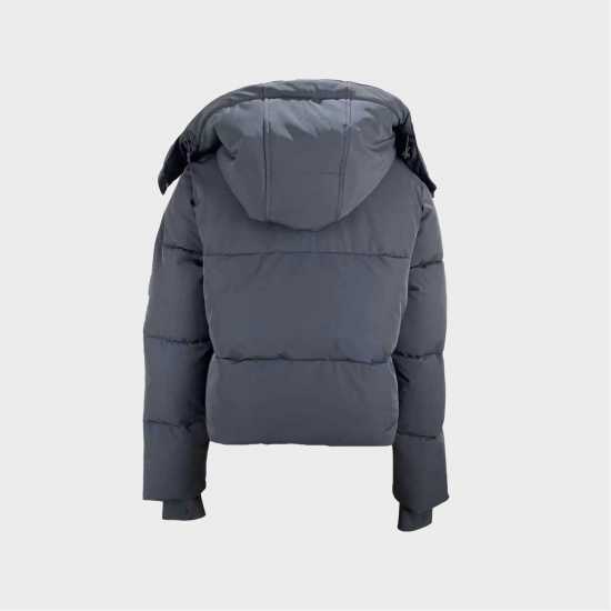 Яке За Ски Jack Wills Cropped Puffer Ski Jacket Черно 