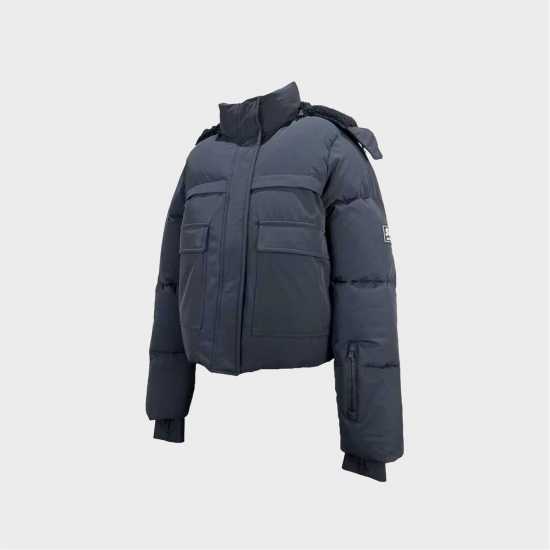 Яке За Ски Jack Wills Cropped Puffer Ski Jacket Черно 