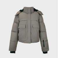 Яке За Ски Jack Wills Cropped Puffer Ski Jacket Моха 