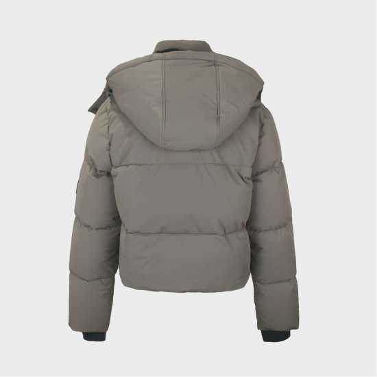 Яке За Ски Jack Wills Cropped Puffer Ski Jacket Моха 