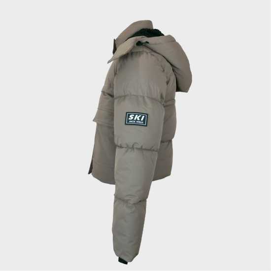 Яке За Ски Jack Wills Cropped Puffer Ski Jacket Моха 