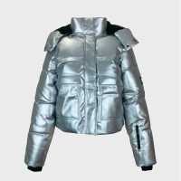 Яке За Ски Jack Wills Cropped Puffer Ski Jacket Сребърно 