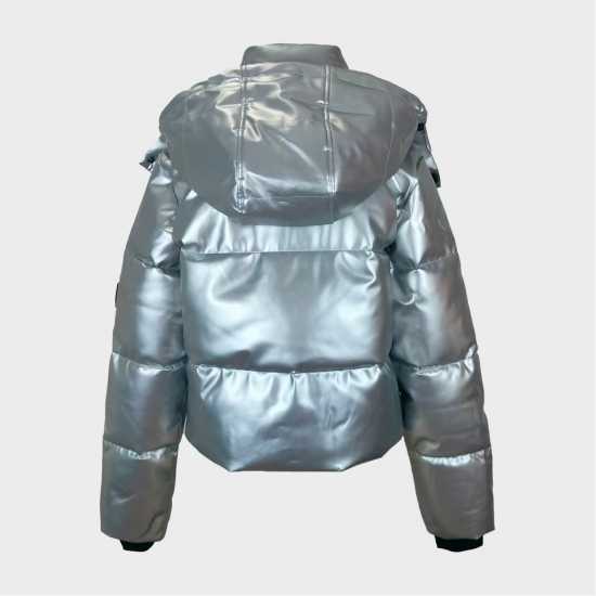 Яке За Ски Jack Wills Cropped Puffer Ski Jacket Сребърно 