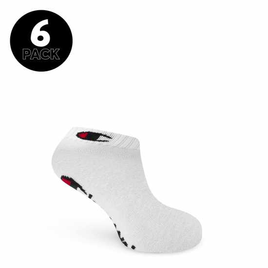 Champion 6Pk Qtr Socks 99 White Мъжки чорапи
