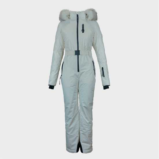 Jack Wills Hooded Ski Suit Крем 