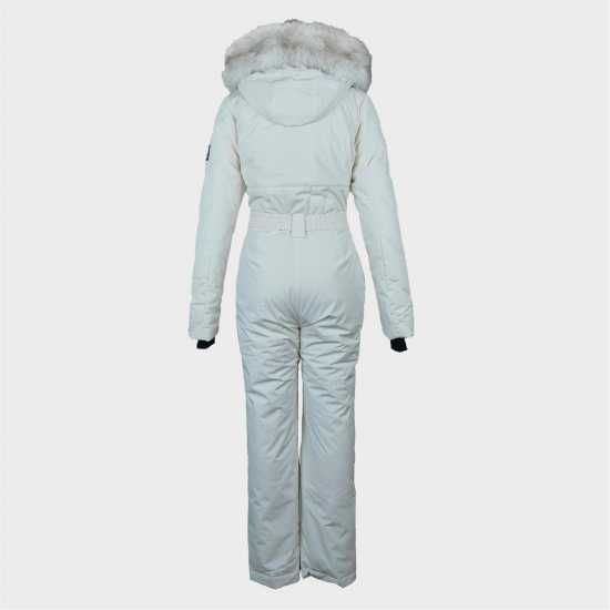 Jack Wills Hooded Ski Suit Крем 