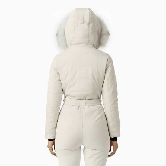 Jack Wills Women's Waterproof Long Sleeve Ski Suit Крем 