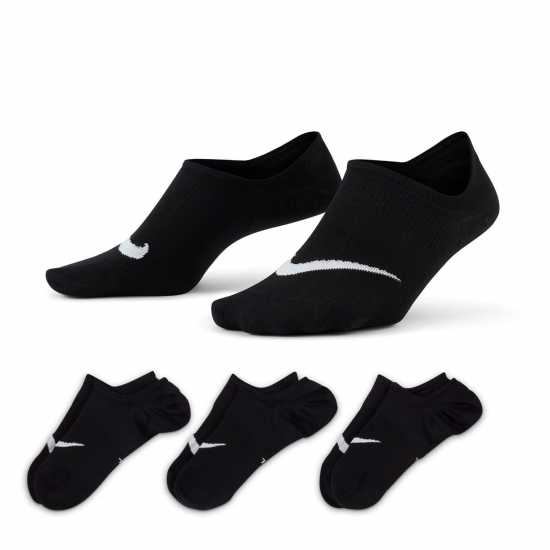 Дамски чорапи Nike Everyday Plus Lightweight Training Socks Ladies Черно/Бяло Nike Everyday Plus Lightweight Training Socks Ladies Черно/Бяло Дамски чорапи