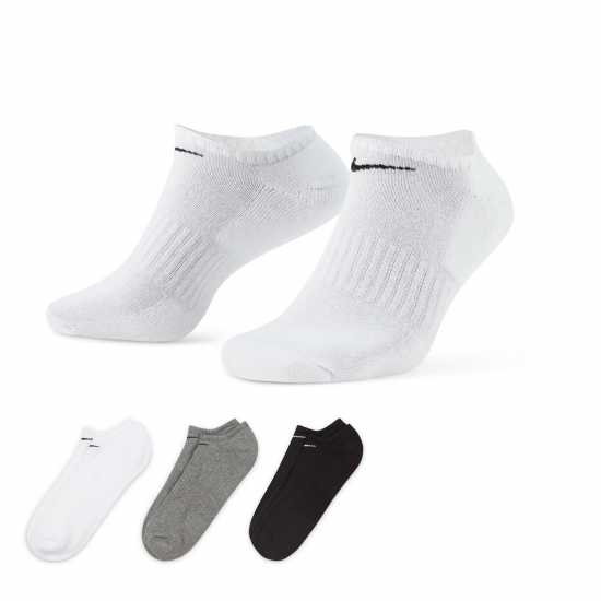 Nike 3 Pack Cushioned No Show Socks Multi Мъжки чорапи