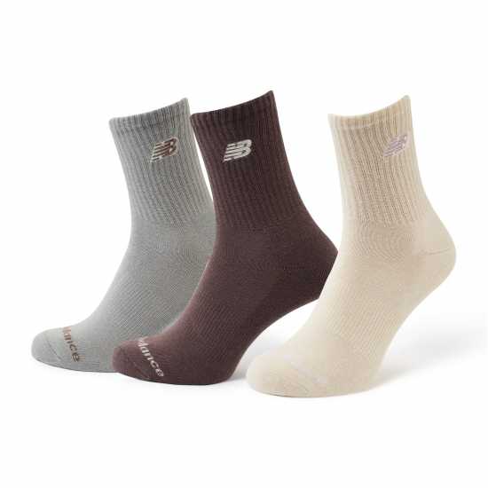 New Balance 3 Pk Ankle Socks  