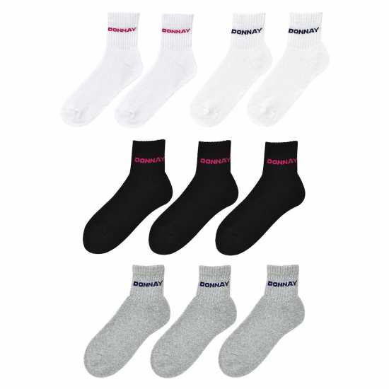 Donnay Ниски Чорапи 10 Pack Quarter Socks Childrens Много ассорти Детски чорапи