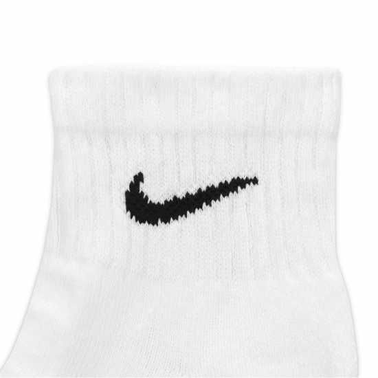 Nike 6Pk Quarter Sox Sn00 White/Black 