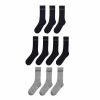 Donnay Ниски Чорапи 10 Pack Quarter Socks Plus Size Mens Black Мъжки чорапи