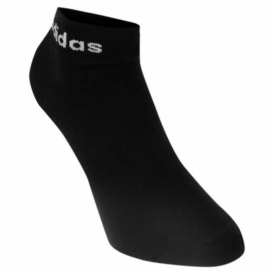 Adidas 3 Чифта Чорапи Essentials Ankle 3 Pack Socks Black/White Дамски чорапи
