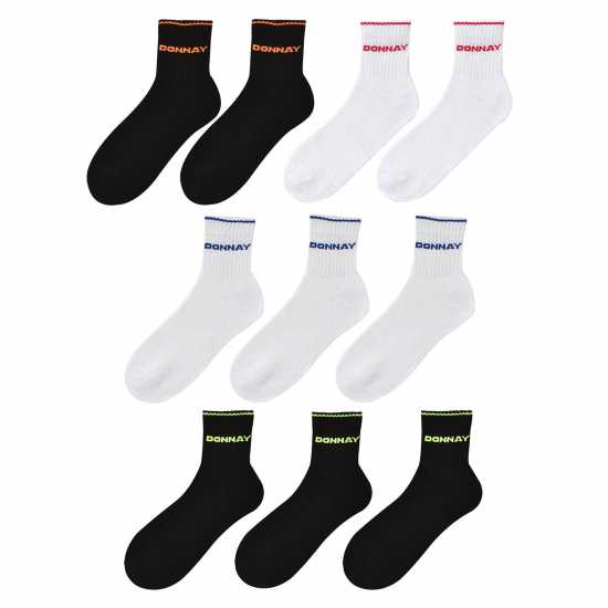 Детски чорапи Donnay Детски Чорапи До Глезена 10 Pack Quarter Socks Junior Ярки асортимент Donnay Детски Чорапи До Глезена 10 Pack Quarter Socks Junior Ярки асортимент Детски чорапи