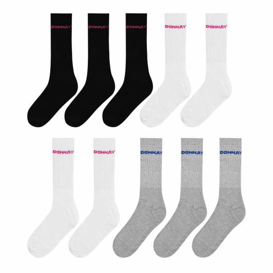 Donnay Детски Чорапи До Глезена 10 Pack Quarter Socks Junior Multi Asst - Детски чорапи
