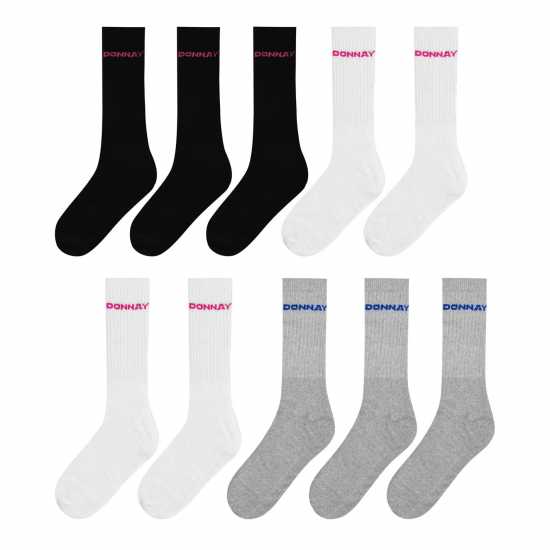 Donnay Детски Чорапи До Глезена 10 Pack Quarter Socks Junior Много ассорти Детски чорапи