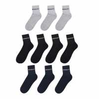Donnay Детски Чорапи До Глезена 10 Pack Quarter Socks Junior Black Детски чорапи