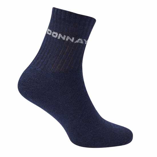 Donnay Ниски Чорапи 10 Pack Quarter Socks Mens Black Мъжки чорапи