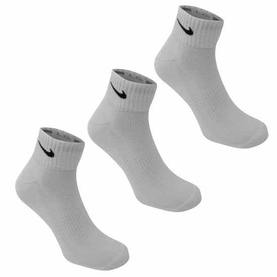 Nike 3Бр. Три Четвърти Чорапи Three Pack Quarter Socks Mens  Мъжки чорапи