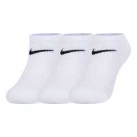 Nike Pack Dri-Fit Trainer Socks White Детски чорапи