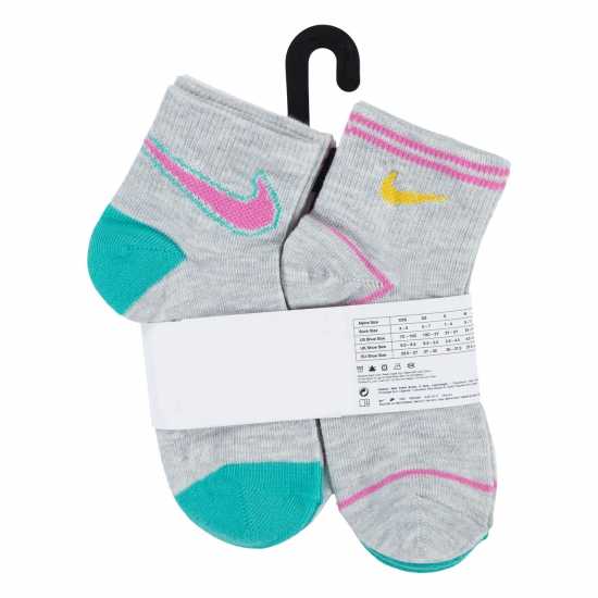 Nike Jtc 6Pk Quarter Sock Infants  Детски чорапи