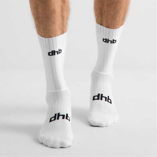 Dhb Dhb Aero Socks 63 White 