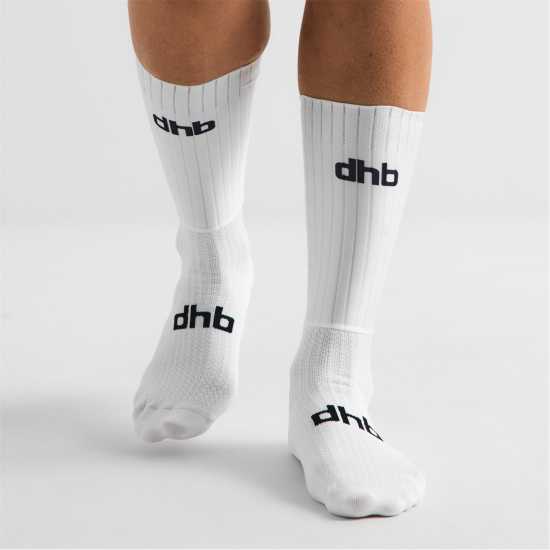 Dhb Dhb Aero Socks 63 White 