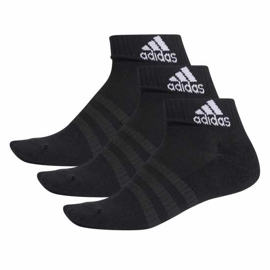 Adidas Cushioned Sportswear Ankle Socks 3 Pairs Черно Мъжки чорапи