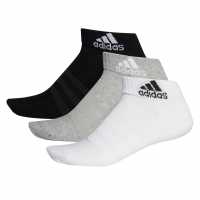 Adidas Ankle Socks 3 Pack Gry/Blk/Wht Мъжки чорапи